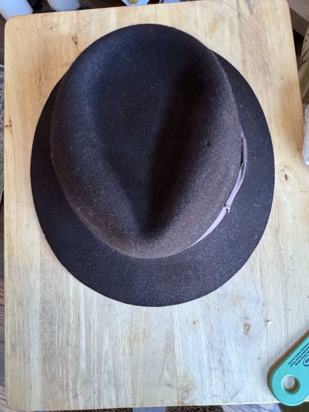 Vintage 1984 Indiana Jones Authentic Hat 100% Wool Fedora Made in USA WPL 4384 5