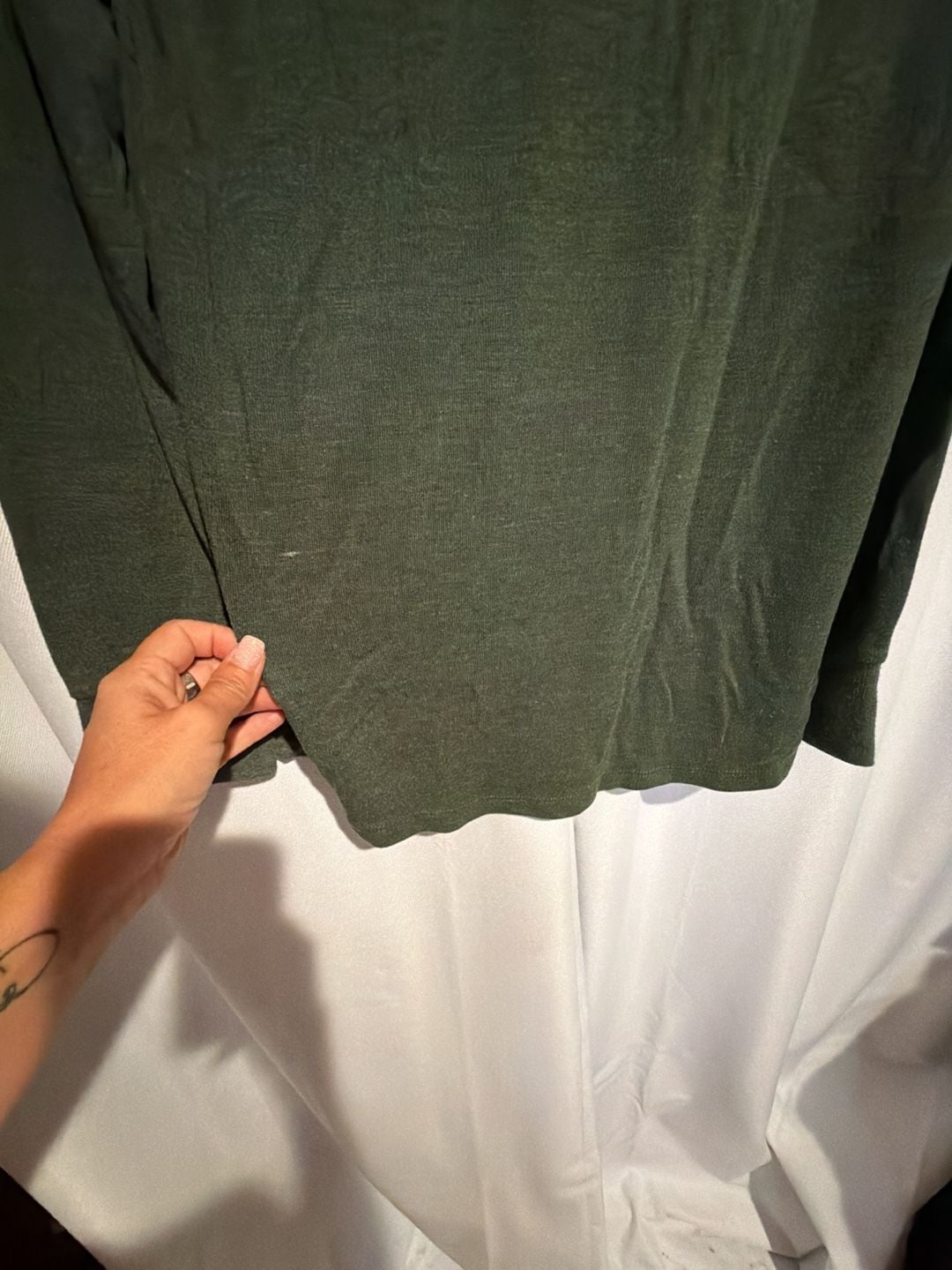 Brandy Melville Long Sleeve Top One Size Green Raglan 5