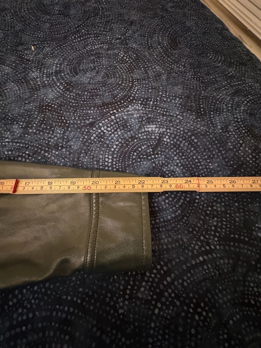 Maison Cinqcent Green Faux Leather Shirt Size M 12