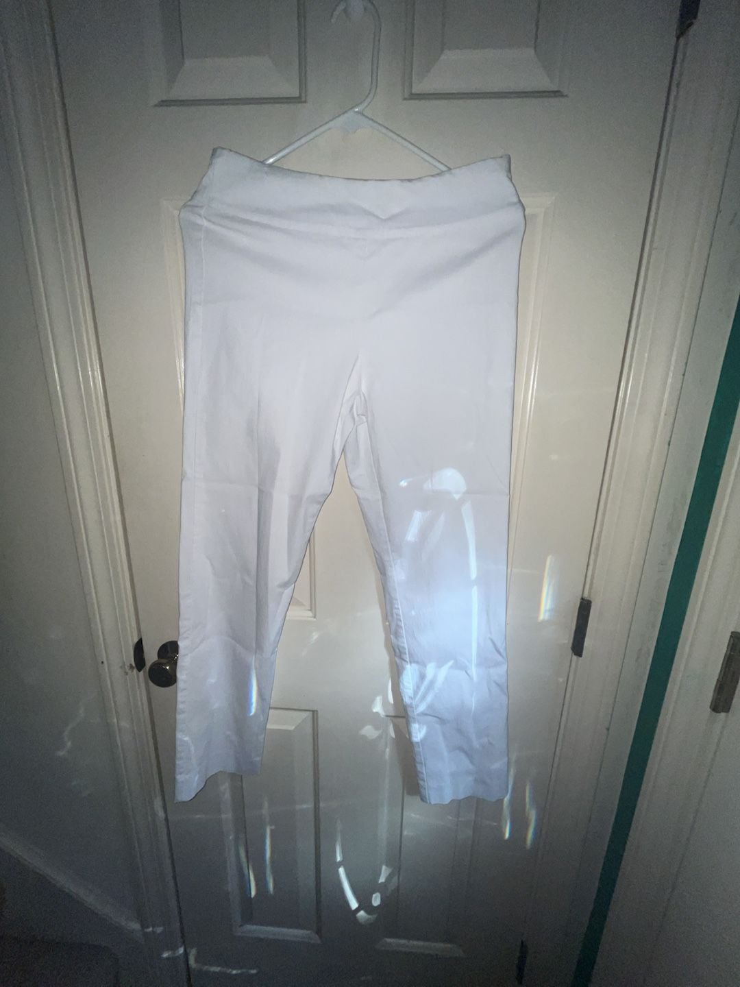 Krazy Larry White High Rise 7/8 Legging Size 4 2