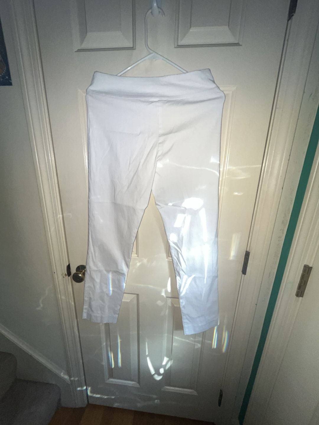 Krazy Larry White High Rise 7/8 Legging Size 4 4