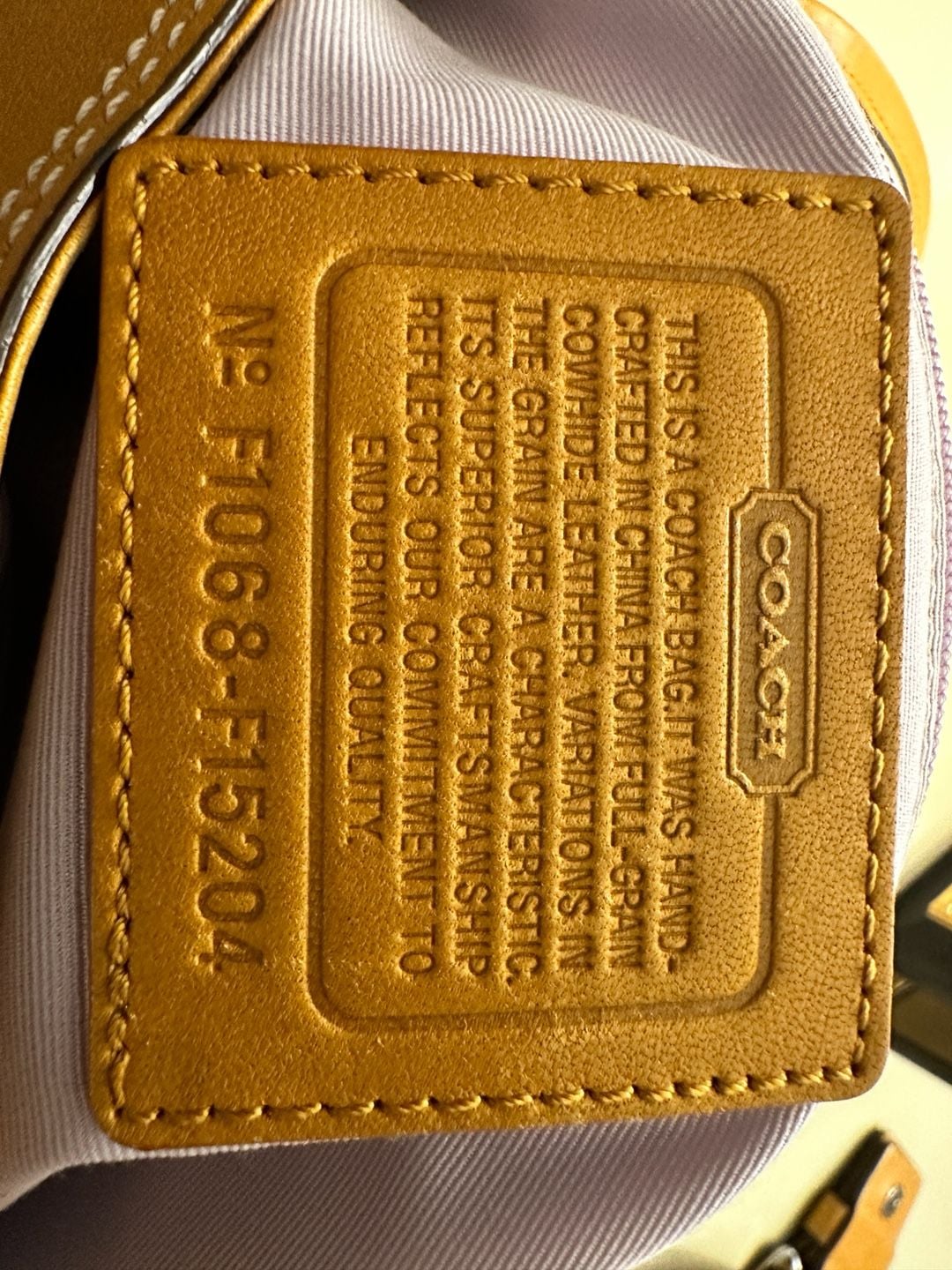 Coach Soho Flap Bag Mustard Leather Shoulder Bag F1068-F15204 3