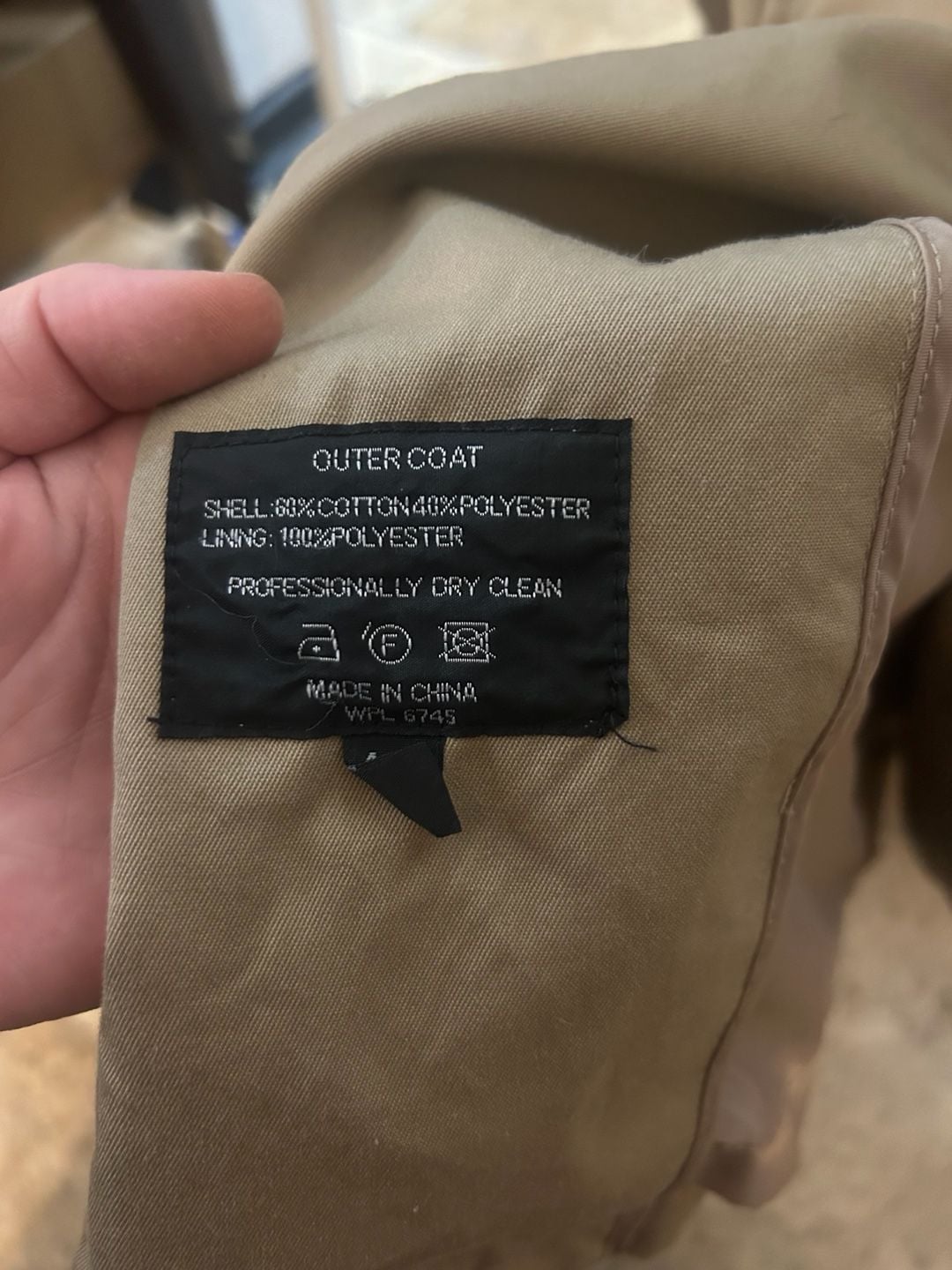 Jean-Paul Germain Trench Coat Size 44R Tan Cotton-Polyester Outerwear Large fit 7