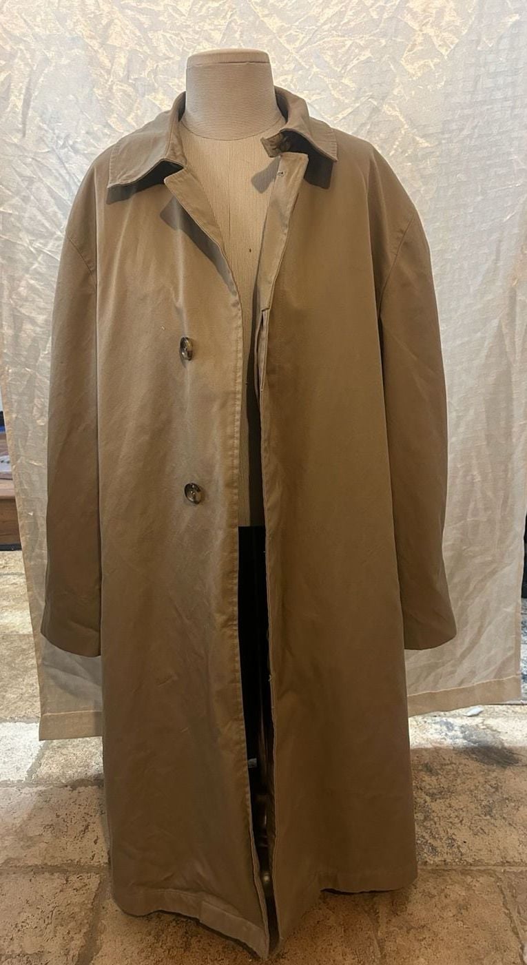 Jean-Paul Germain Trench Coat Size 44R Tan Cotton-Polyester Outerwear Large fit 2