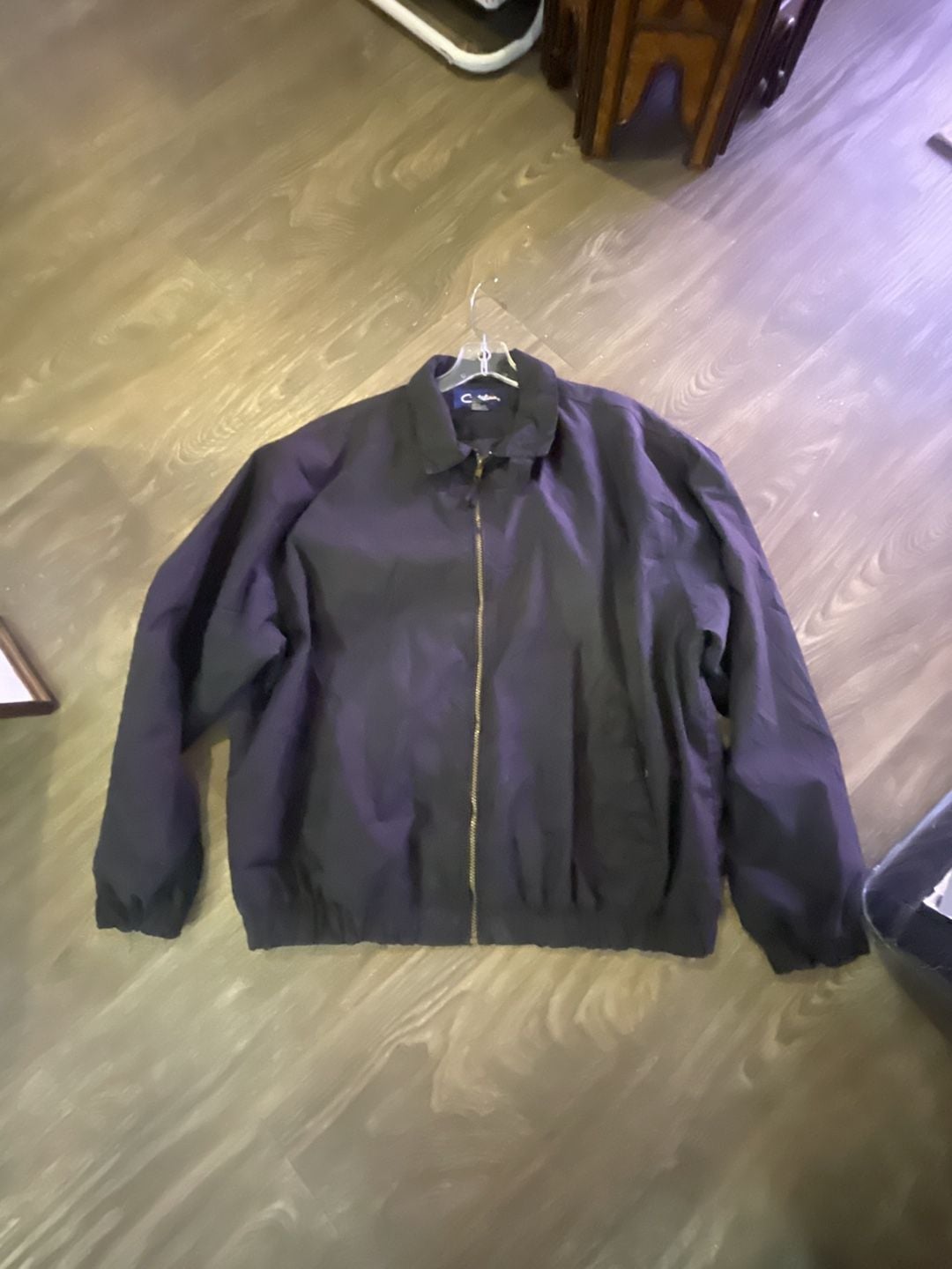Catalina Outerwear Jacket Size L Navy Blue Full Zip Collared Bomber 2