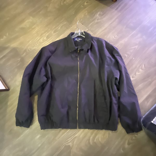 Catalina Outerwear Jacket Size L Navy Blue Full Zip Collared Bomber