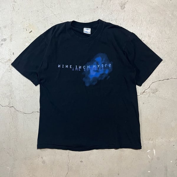 Nine Inch Nails The Fragile Tour 1999 T-Shirt Black Blue Blur