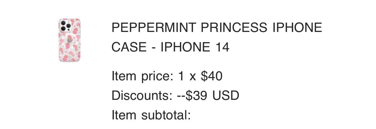 Velvet Caviar Peppermint Princess iPhone Case 4