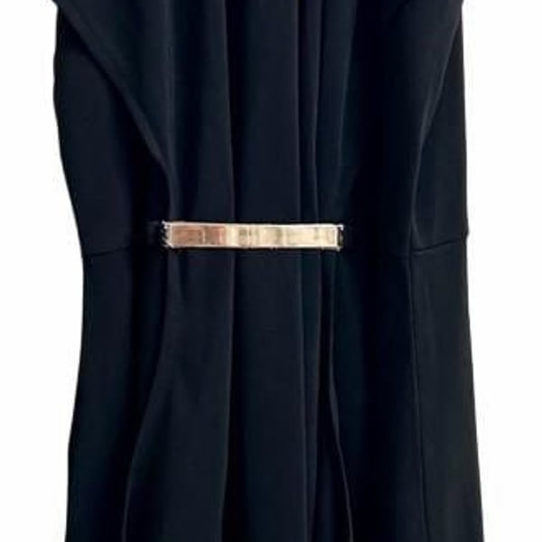 The Limited Halter Dress Size 0 Black Gold Accent