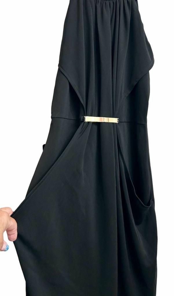 The Limited Halter Dress Size 0 Black Gold Accent 5