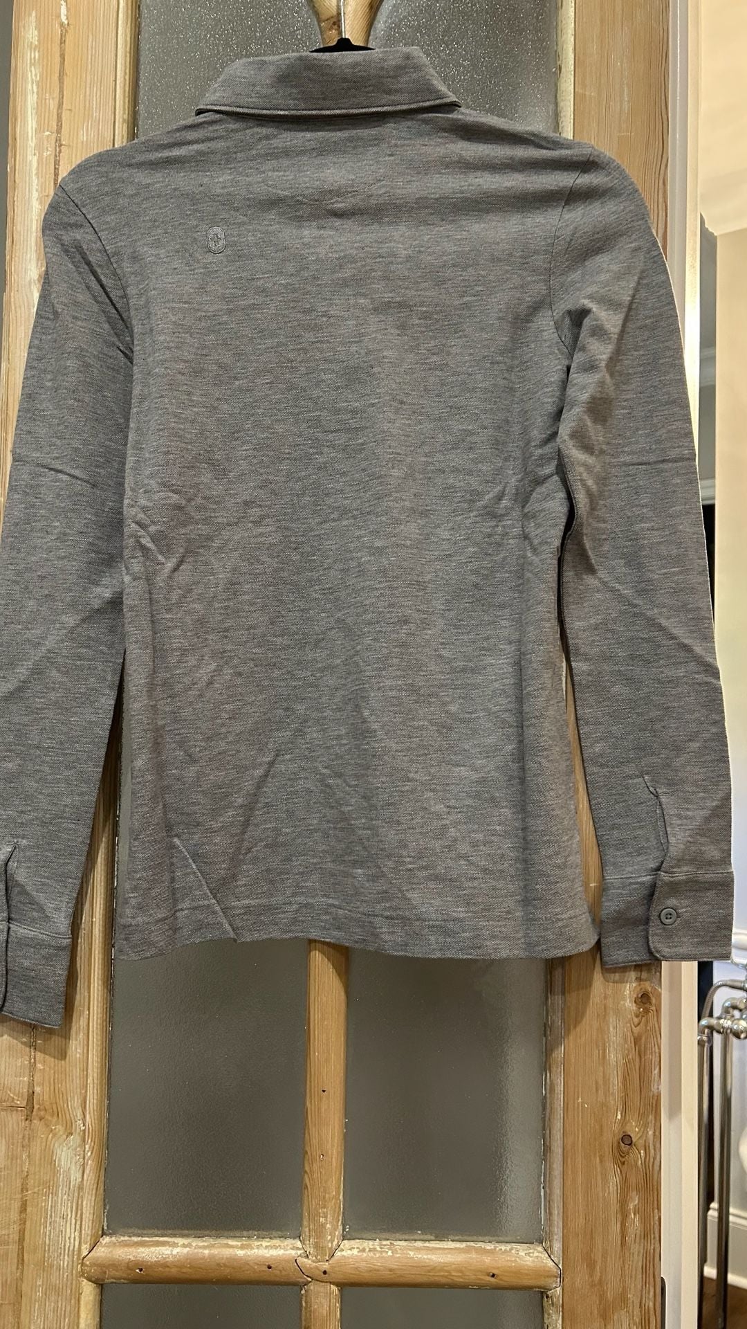FIGS Technical Pique LS Scrub Polo Size XXS Grey 4