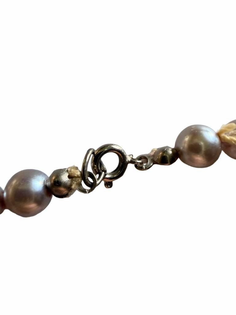 Unbranded Pearl Necklace Silver Clasp 3