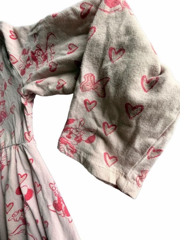 Disney Minnie Mouse Dress Size 5T Pink Hearts 4