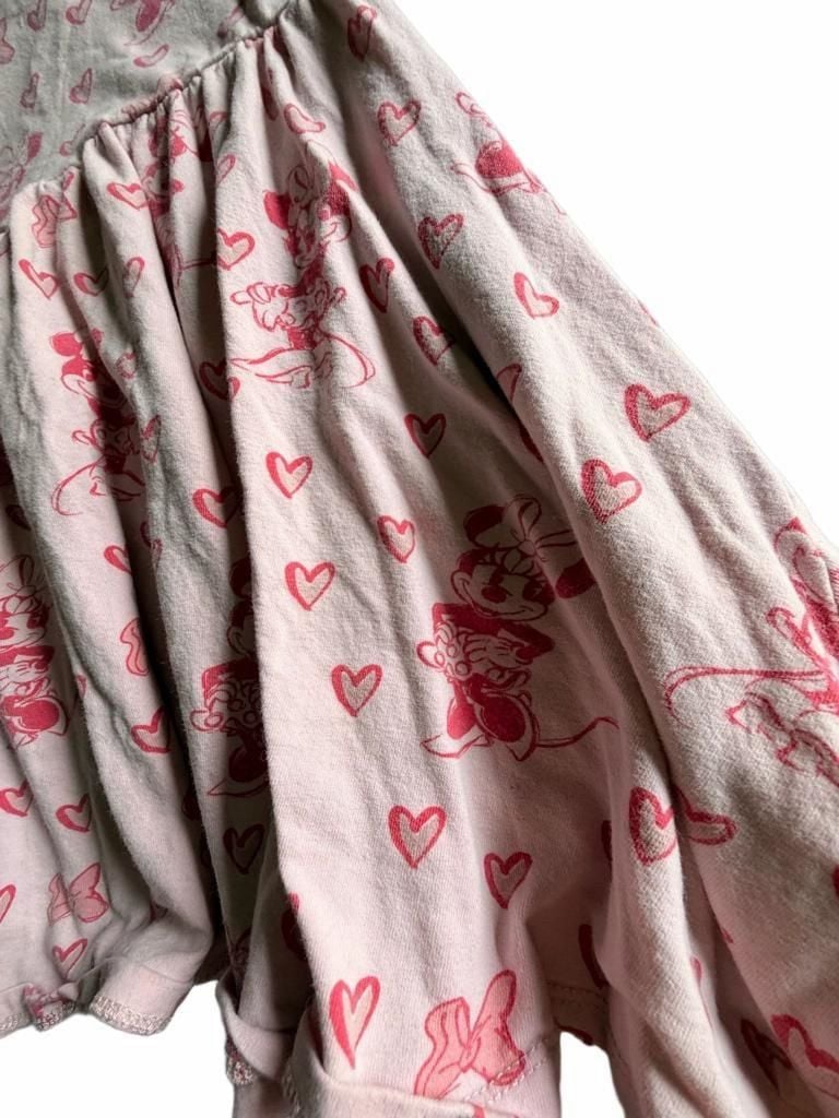 Disney Minnie Mouse Dress Size 5T Pink Hearts 3