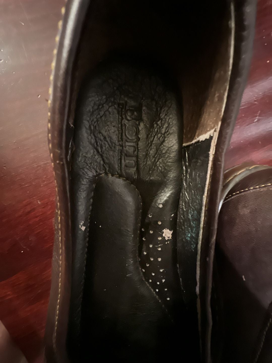Born Brown Leather Mary Jane Flat Shoes 5