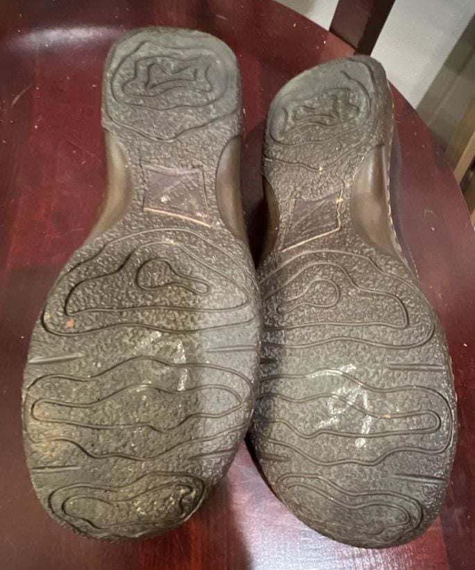Born Brown Leather Mary Jane Flat Shoes 4