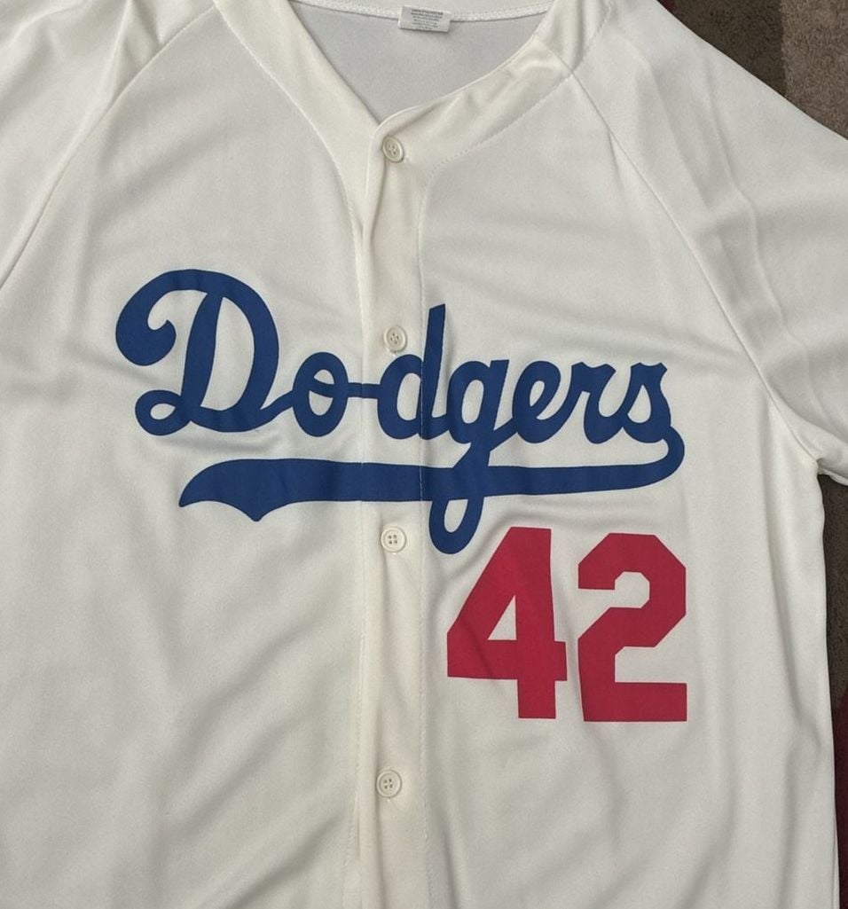 Bank of America Jackie Robinson 1955 Dodgers Jersey XL White 3