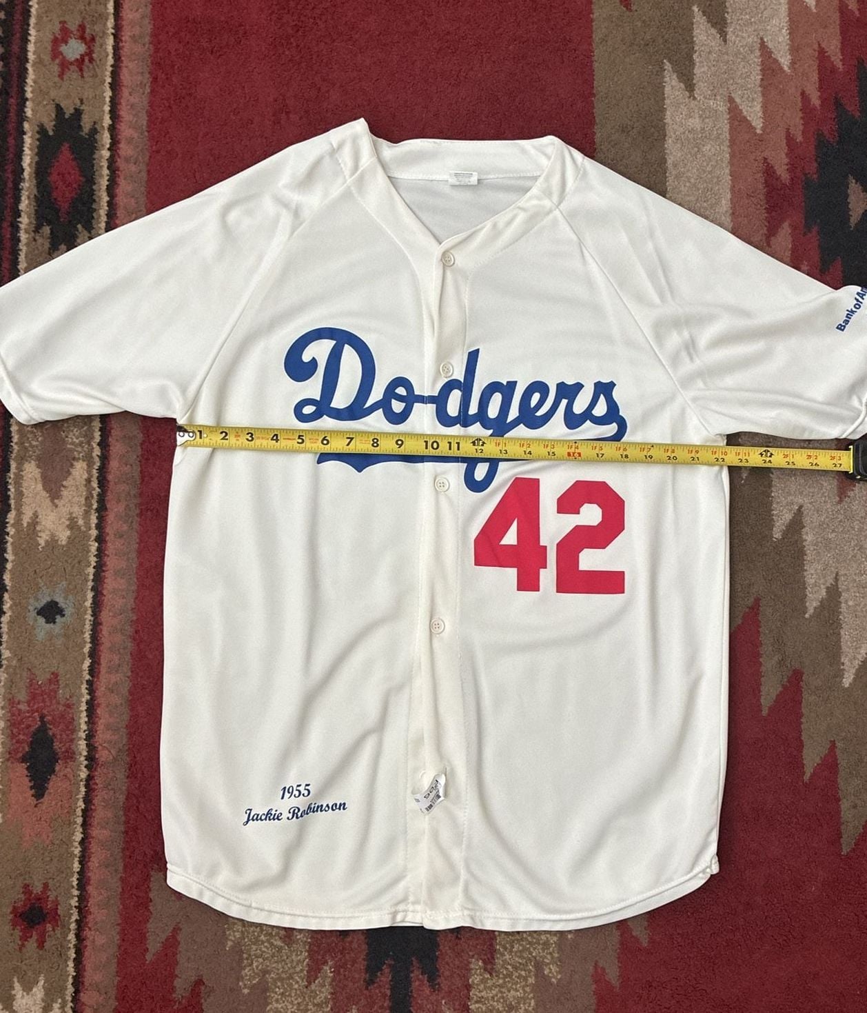 Bank of America Jackie Robinson 1955 Dodgers Jersey XL White 7