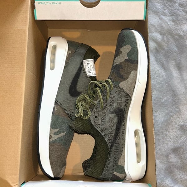 Mens Nike SB Air Max Janoski 2 Premium Camo Skateboarding Shoes mens 8