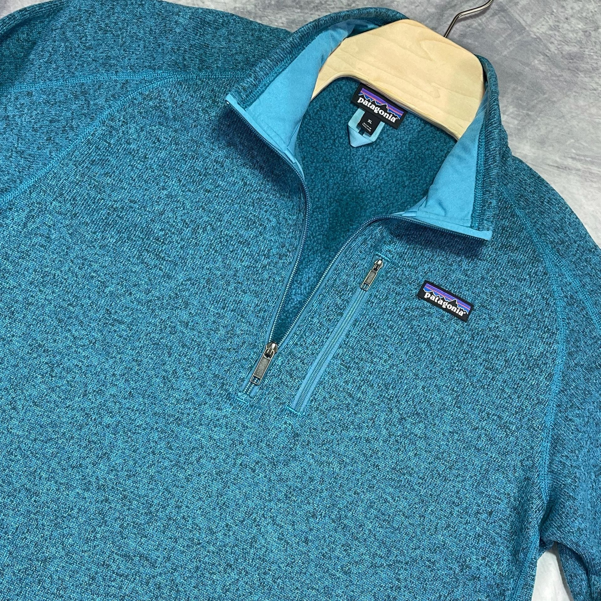 Patagonia Better Sweater 1/4-Zip Pullover Size XL Blue Fleece 2