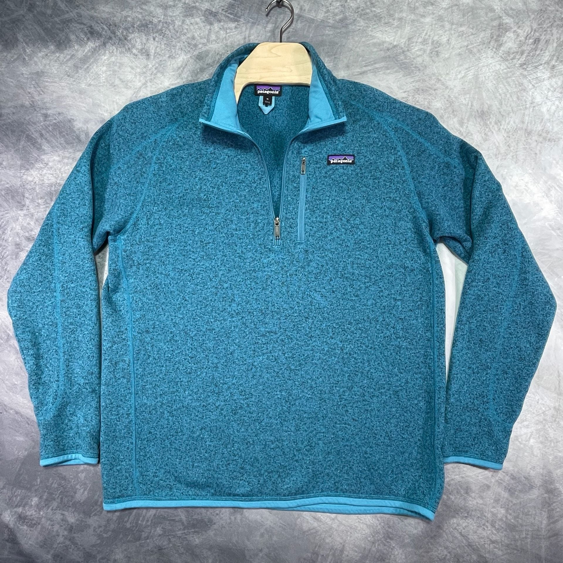 Patagonia Better Sweater 1/4-Zip Pullover Size XL Blue Fleece 3