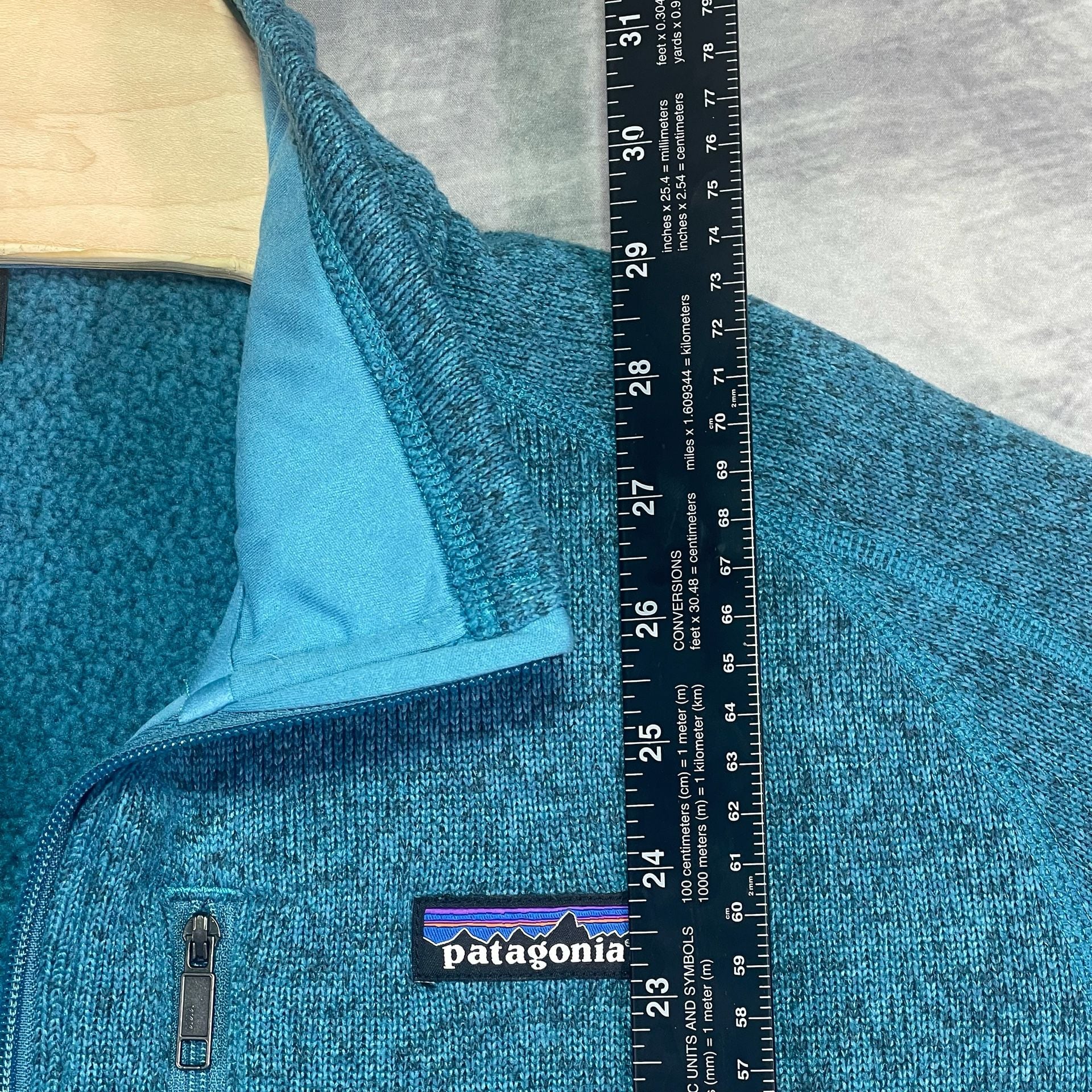 Patagonia Better Sweater 1/4-Zip Pullover Size XL Blue Fleece 5