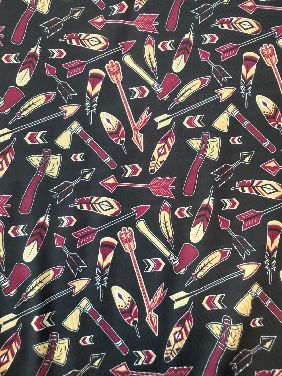 4Fore Fans Golf Polo Shirt Size S Black Arrow Feather Print 6