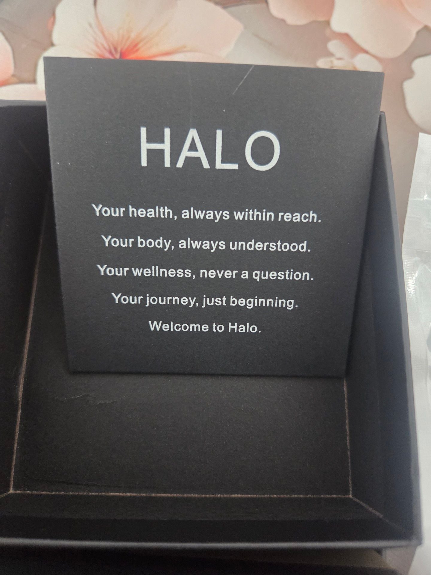 NEW - Halo Smart Health Fitness Tracker Ring White Ceramic #5. SIZE 5 2