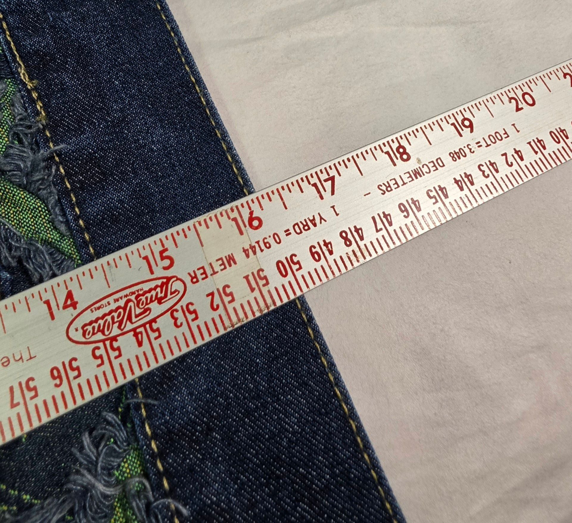 Style Usa Jean Jacket Size S/M Multi Star Distressed Cropped Denim 6