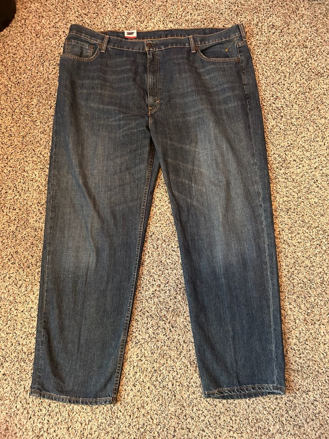 Levis 550 Relaxed Fit Jeans Size 48L32 Dark Wash Denim 2