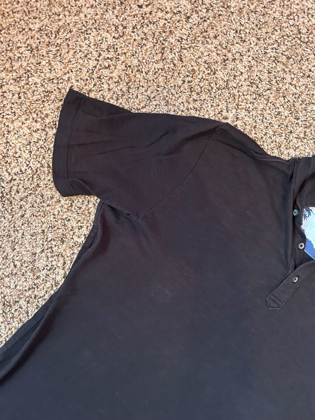 Tommy Bahama Polo Shirt Size XL Black Pima Cotton 5
