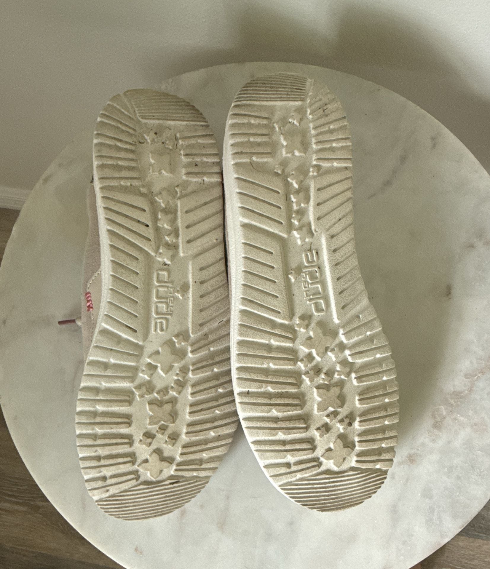 Dude Wendy Snake Linen Cuff Size 7 Beige Suede Slip-On Shoes 3