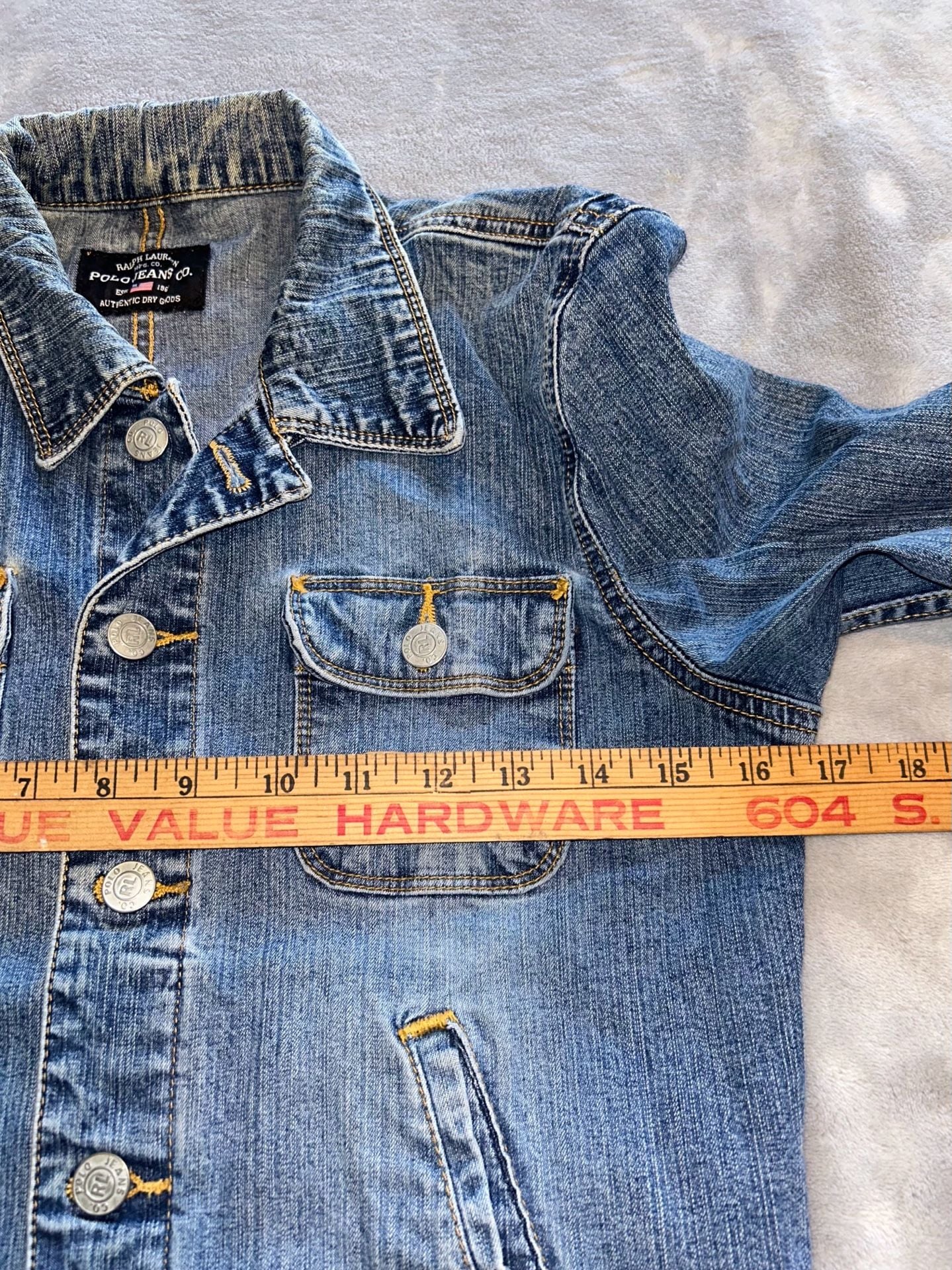 Woman’s vintage Ralph Lauren Polo Jeans Co. Denim Jacket Size S  8