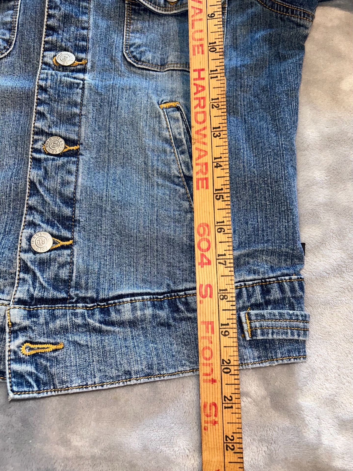 Woman’s vintage Ralph Lauren Polo Jeans Co. Denim Jacket Size S  9