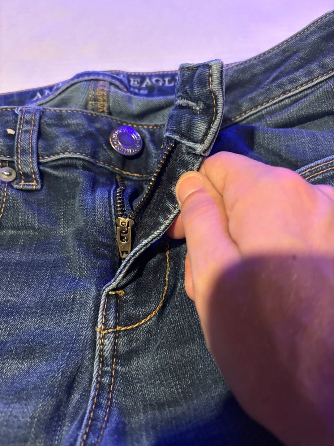 American Eagle Jeans Size 4 Short Dark Wash Denim 3