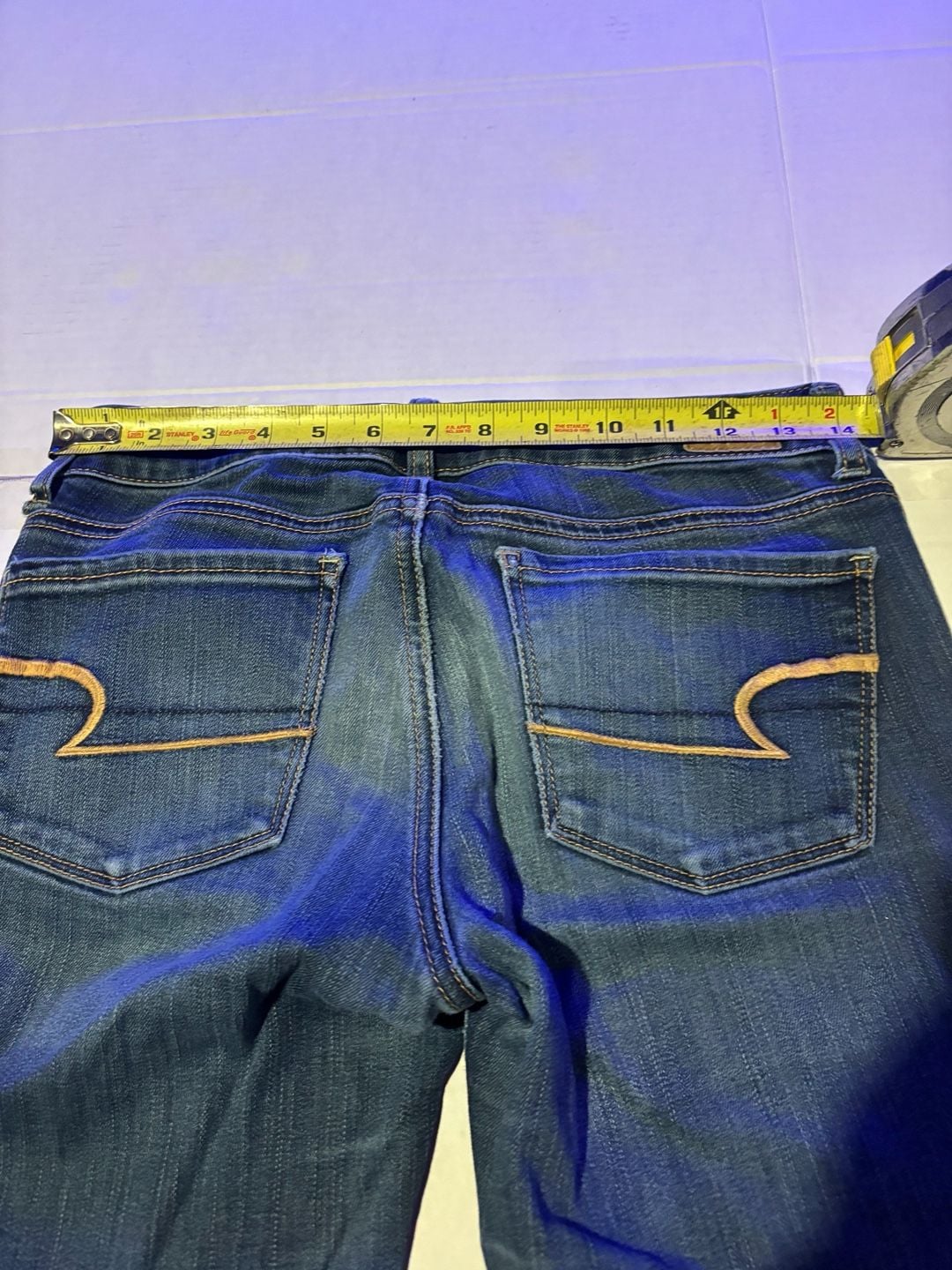 American Eagle Jeans Size 4 Short Dark Wash Denim 9