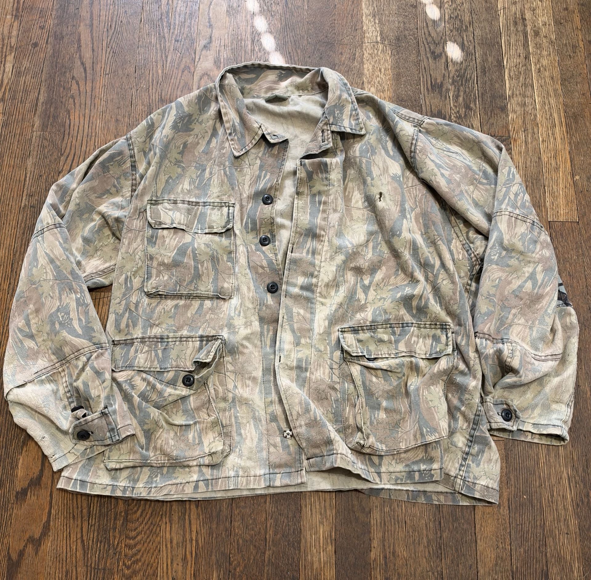 Vintage Smokey Branch Camo Military Cargo Pants and Jacket Set Size XL 3