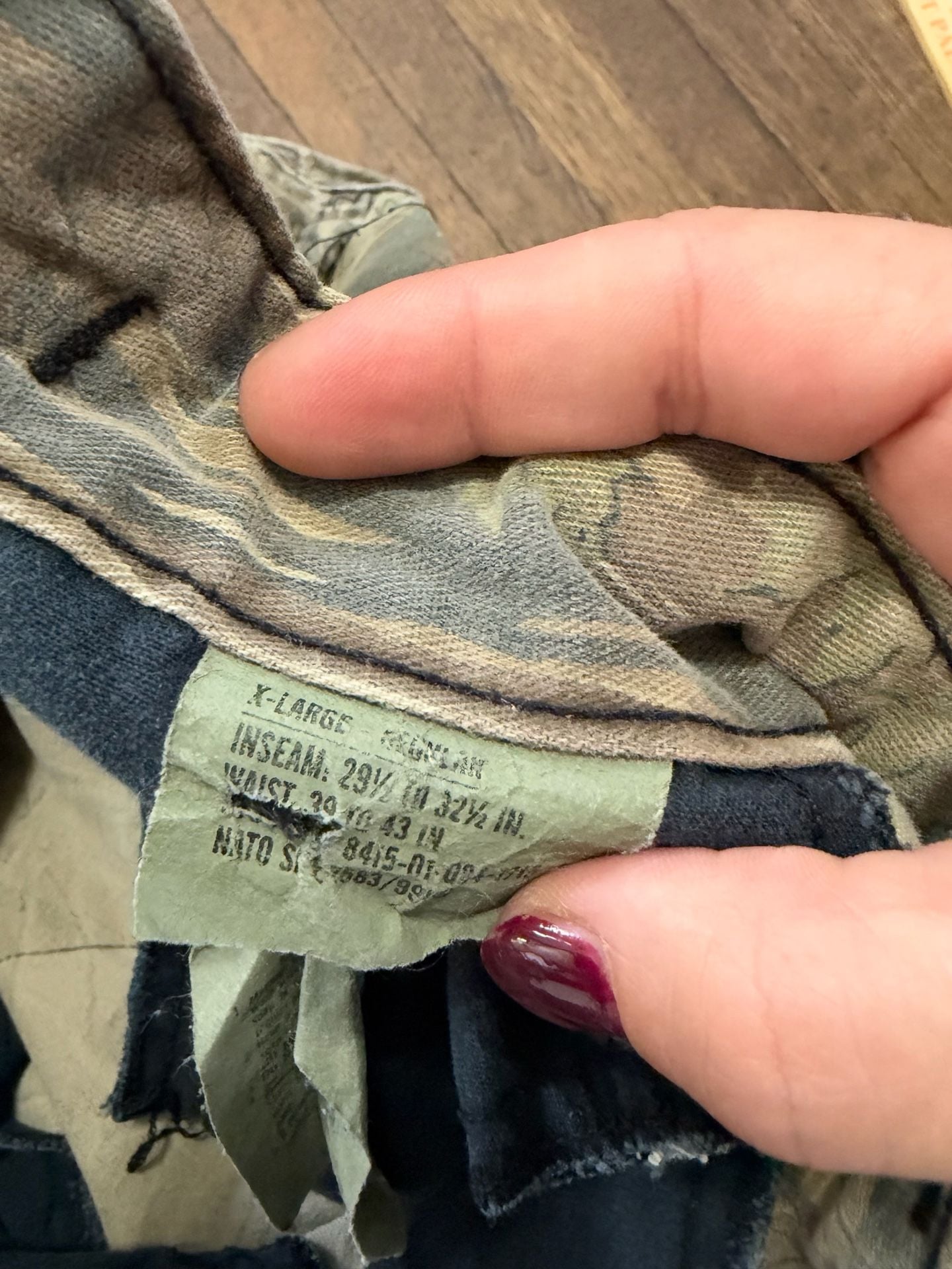 Vintage Smokey Branch Camo Military Cargo Pants and Jacket Set Size XL 7