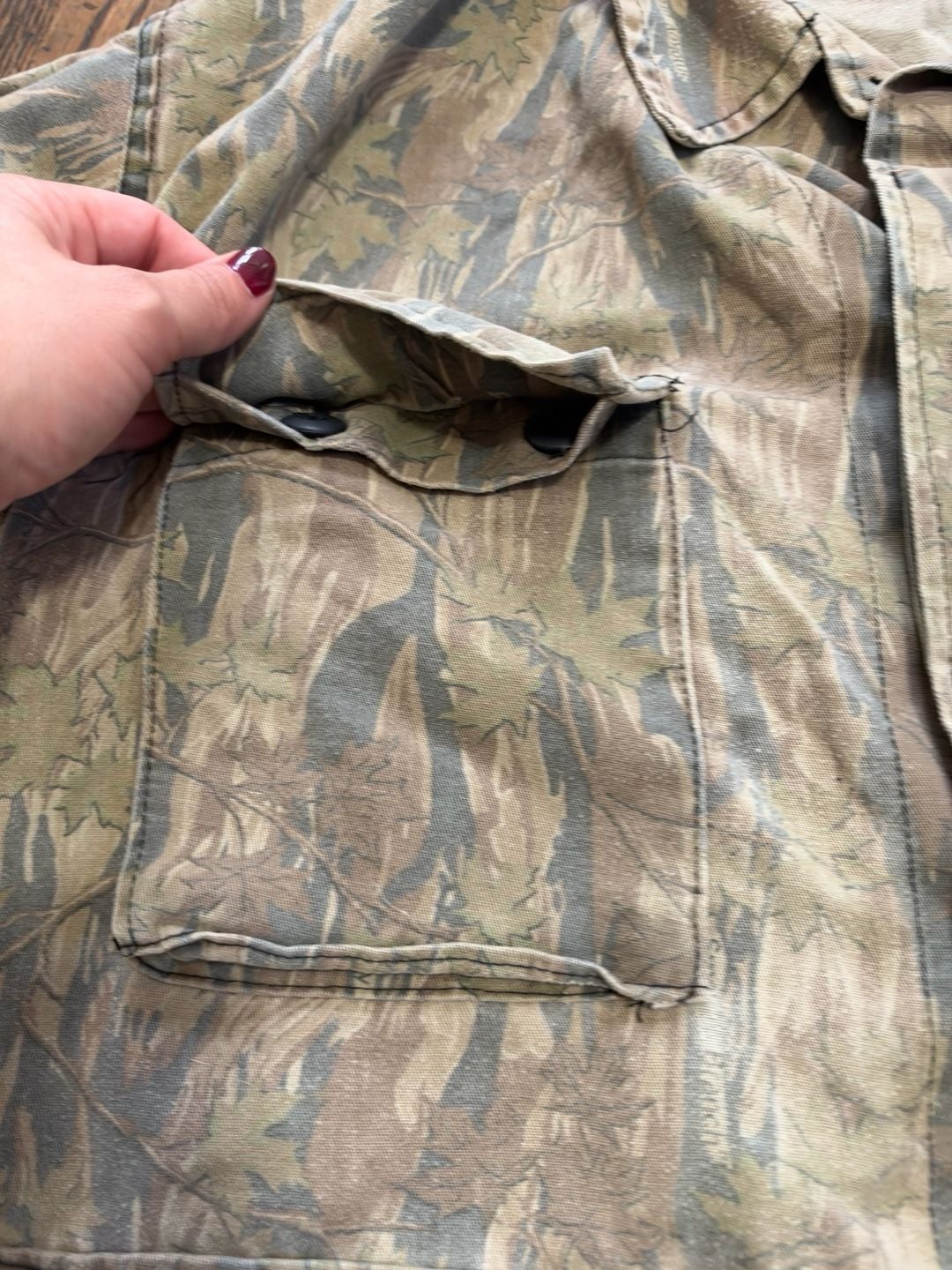 Vintage Smokey Branch Camo Military Cargo Pants and Jacket Set Size XL 22