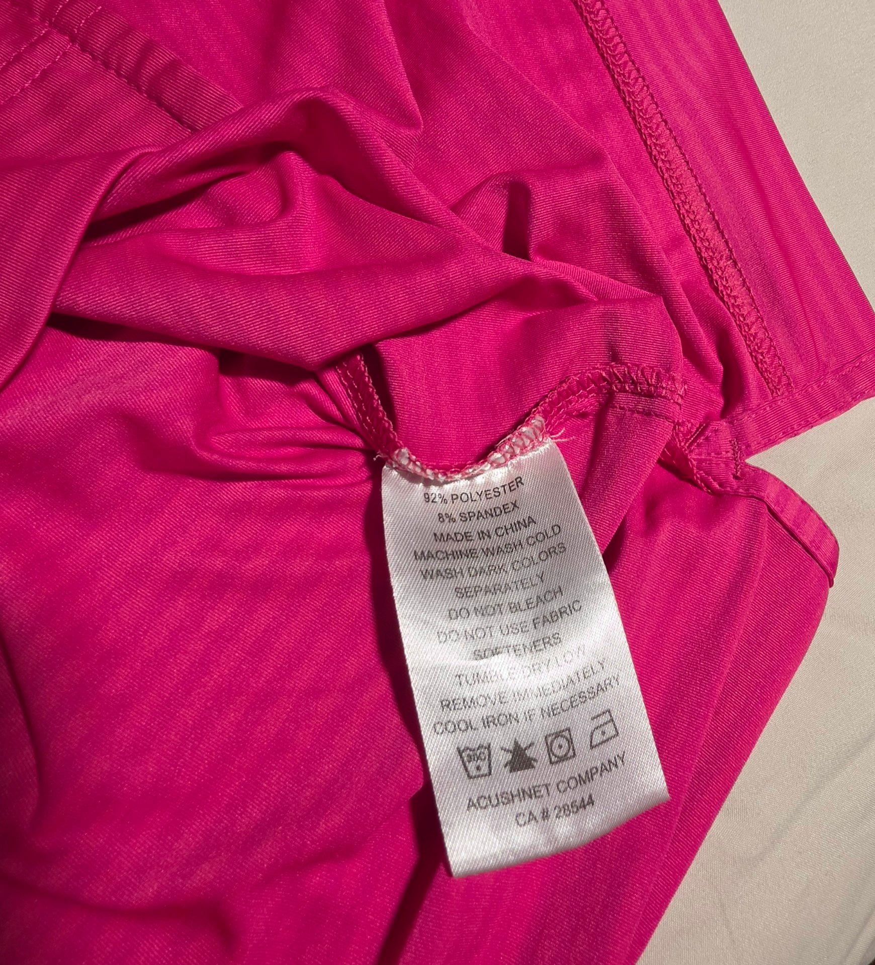 FootJoy Golf Polo Shirt Pink Striped Short Sleeve 6