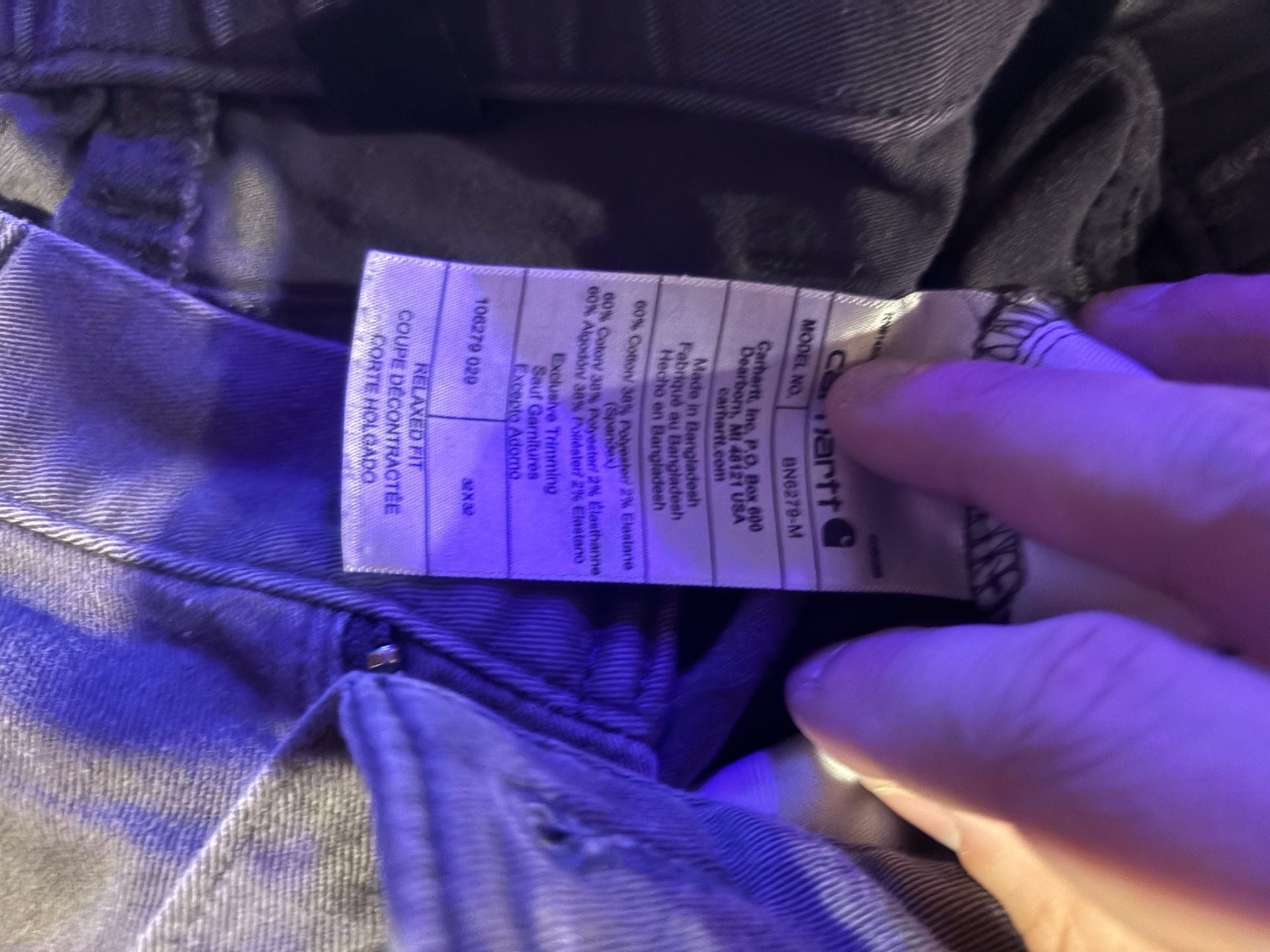 Carhartt Relaxed Fit Gray Work Pants 32x32 7