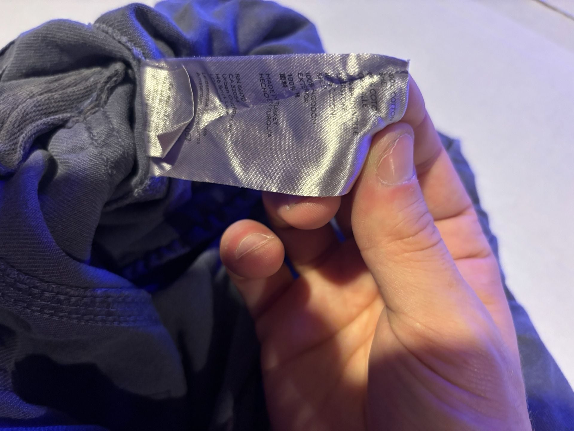 Free People Cargo Pants Size 8 Navy Blue Cotton Linen Blend 6
