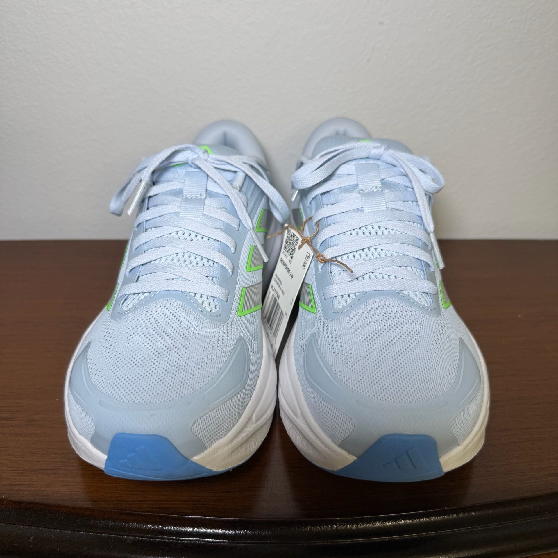 Adidas Response 2 Running Shoes Size 8 Blue Lime Burst 3
