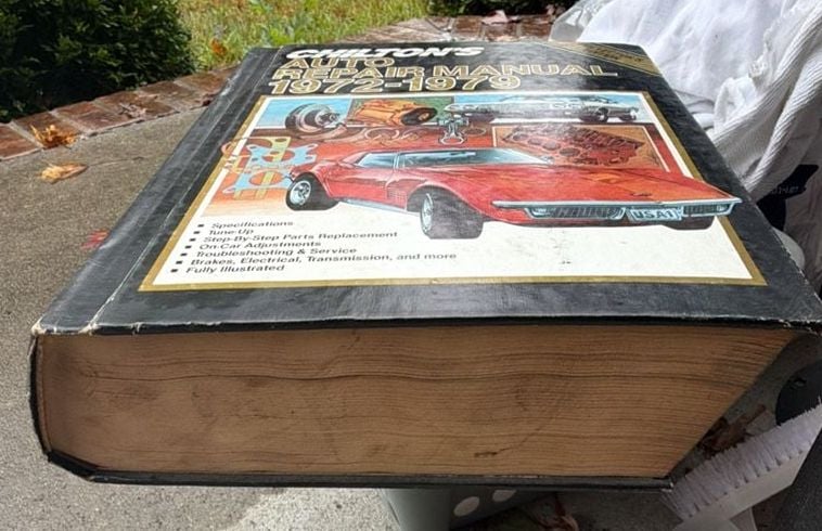 Chilton's Auto Repair Manual 1972-1979 Hardcover 2