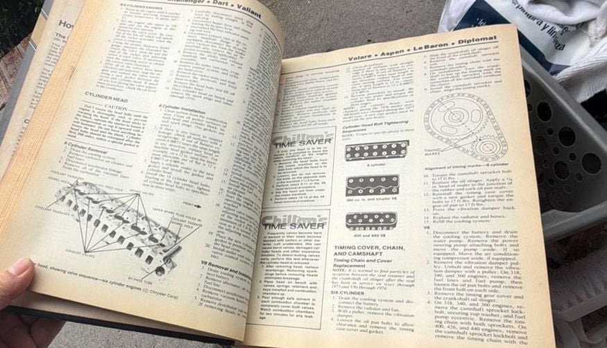 Chilton's Auto Repair Manual 1972-1979 Hardcover 3