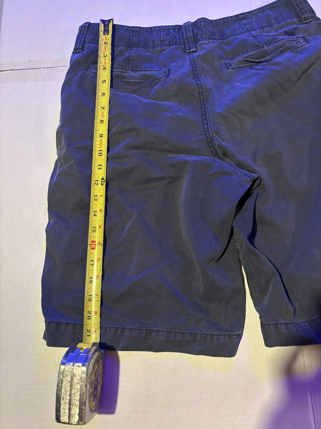 American Eagle Outfitters Longboard Shorts Size 30 Blue Chino 7