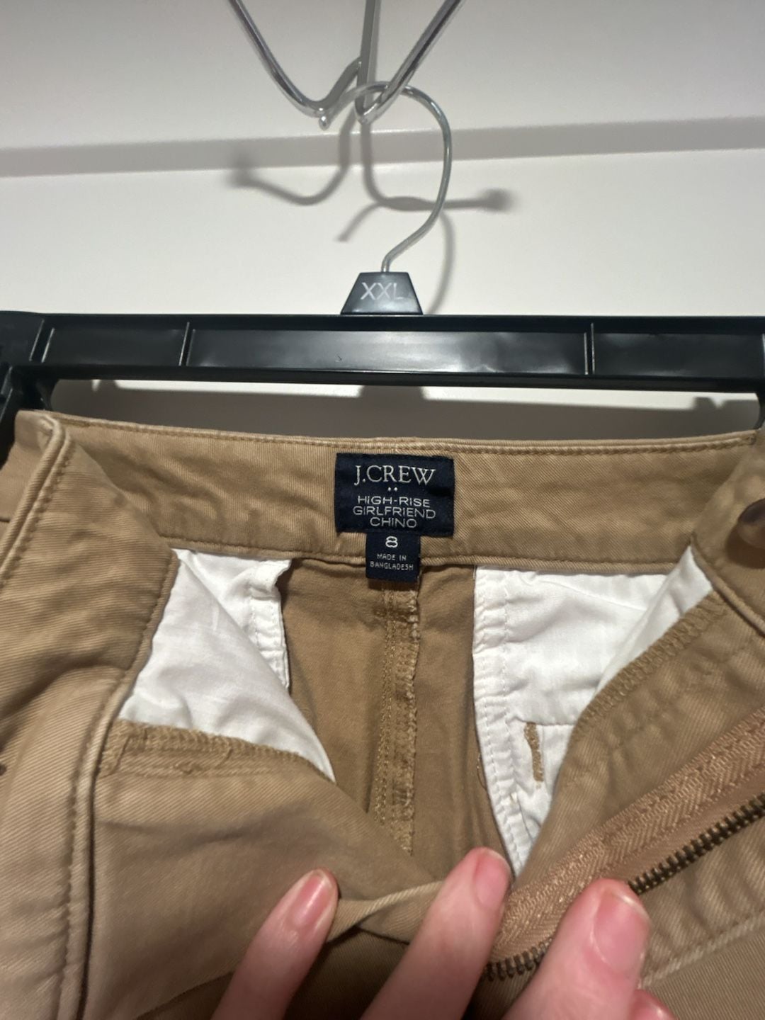 J.Crew High-Rise Girlfriend Chino Size 8 Khaki 4