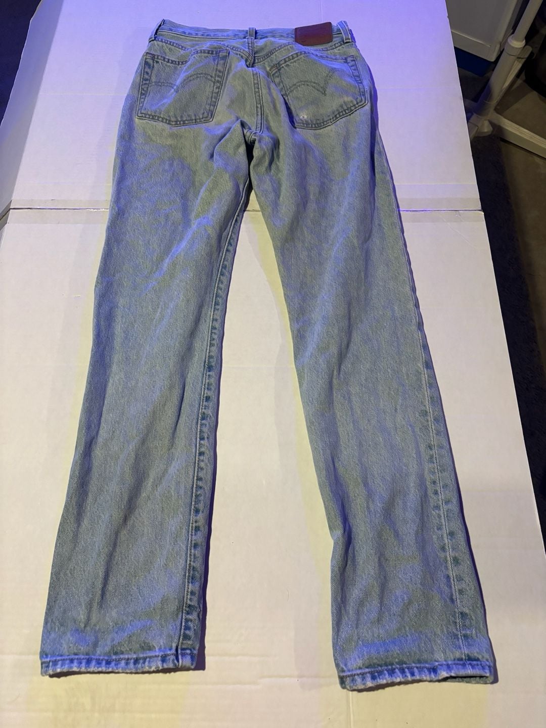 Levi's Premium Button Fly Jeans Size 30x32 Light Wash Denim 9