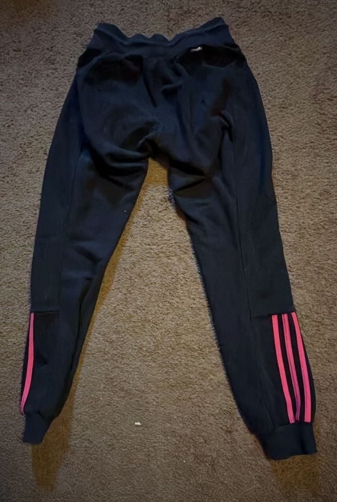 Adidas Sport Essentials Black Pink Track Pants 6
