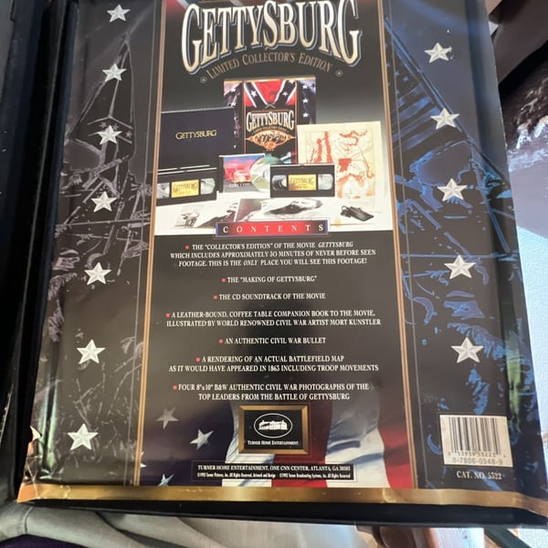 Gettysburg Limited Collector's Edition Box Set VHS CD Turner Home Entertainment 53939532234